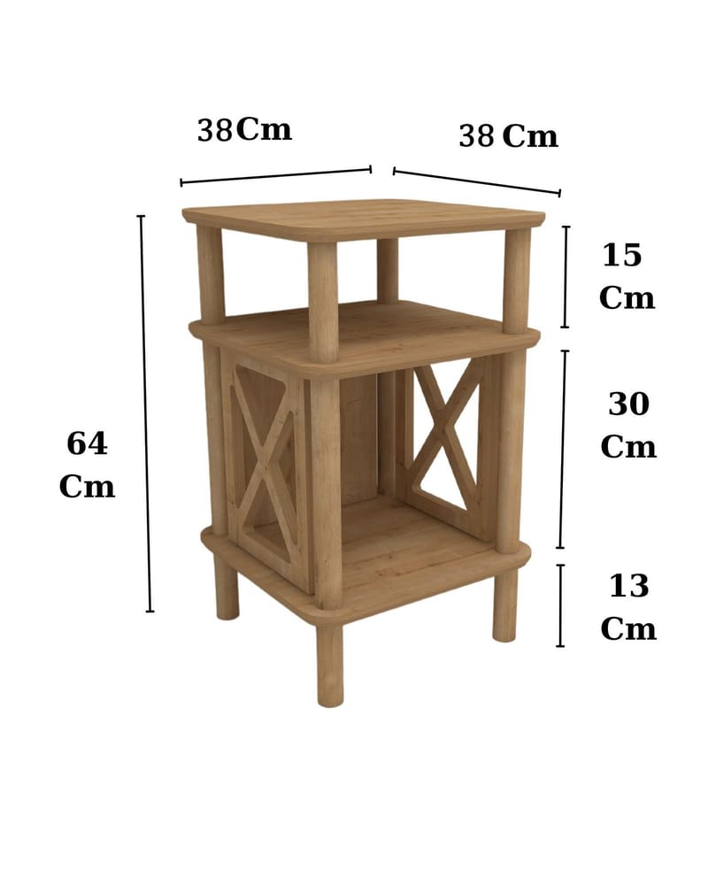 Mumira Sivupöytä 38 cm - Tammi - Huonekalut - Pöytä & ruokailuryhmä - Apupöytä & sivupöytä - Tarjotinpöytä & pikkupöytä