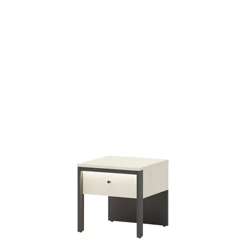 Navron Yöpöytä 40 cm - Beige/Musta - Huonekalut - Pöytä & ruokailuryhmä - Apupöytä & sivupöytä - Yöpöytä