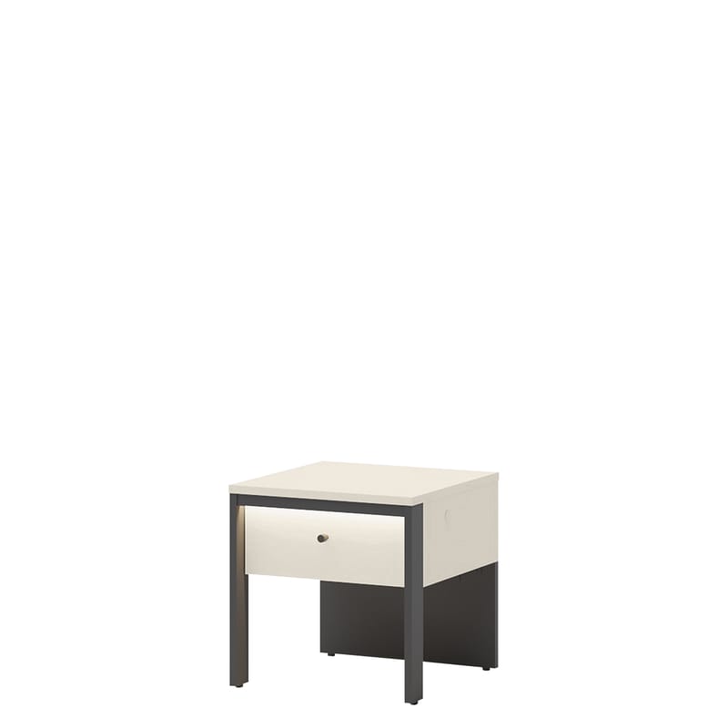 Navron Yöpöytä 40 cm, Beige/Musta