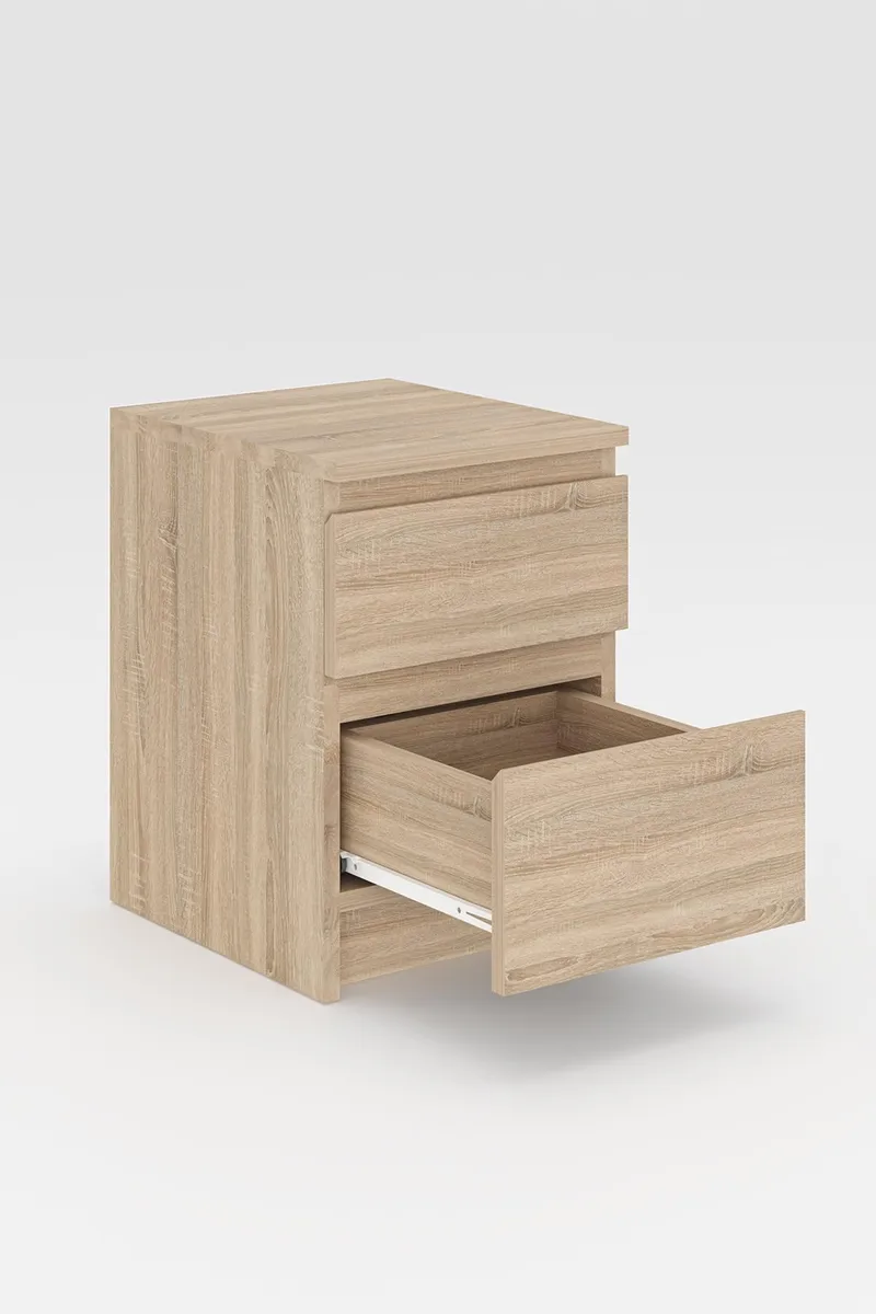 Nightstand Hanah Home Sonomo-tammi - Huonekalut - Pöytä & ruokailuryhmä - Apupöytä & sivupöytä - Yöpöytä