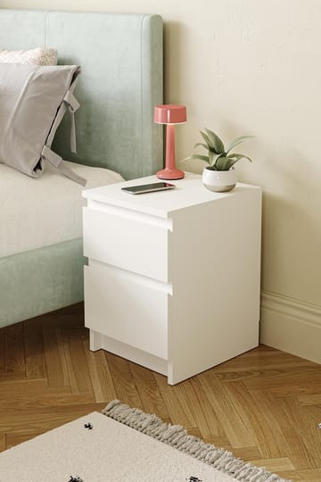 Nightstand Hanah Home Valkoinen - Huonekalut - Pöytä & ruokailuryhmä - Apupöytä & sivupöytä - Yöpöytä