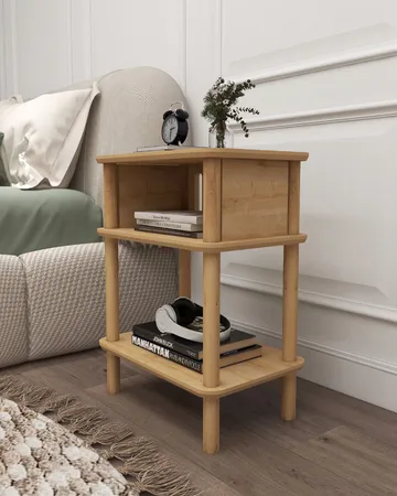 Numira Sivupöytä 48 cm - Tammi - Huonekalut - Pöytä & ruokailuryhmä - Apupöytä & sivupöytä - Tarjotinpöytä & pikkupöytä