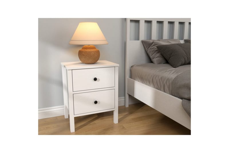 Odelis Yöpöytä 50 cm - Luonnollinen/Valkoinen - Huonekalut - Pöytä & ruokailuryhmä - Apupöytä & sivupöytä - Yöpöytä