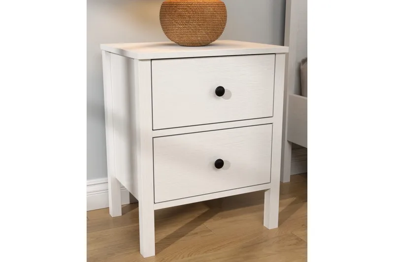 Odelis Yöpöytä 50 cm - Luonnollinen/Valkoinen - Huonekalut - Pöytä & ruokailuryhmä - Apupöytä & sivupöytä - Yöpöytä