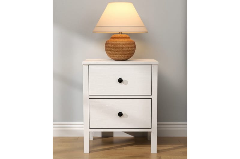 Odelis Yöpöytä 50 cm - Luonnollinen/Valkoinen - Huonekalut - Pöytä & ruokailuryhmä - Apupöytä & sivupöytä - Yöpöytä