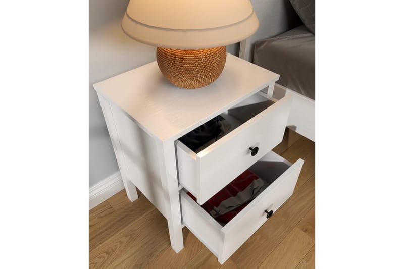 Odelis Yöpöytä 50 cm - Luonnollinen/Valkoinen - Huonekalut - Pöytä & ruokailuryhmä - Apupöytä & sivupöytä - Yöpöytä