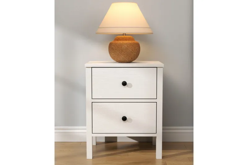 Odelis Yöpöytä 50 cm - Luonnollinen/Valkoinen - Huonekalut - Pöytä & ruokailuryhmä - Apupöytä & sivupöytä - Yöpöytä