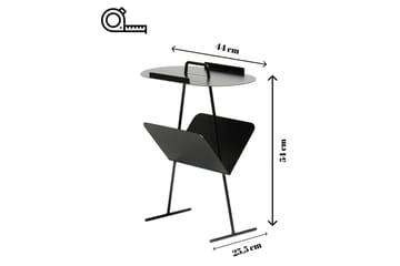 Orren Sivupöytä 44 cm - Musta - Huonekalut - Pöytä & ruokailuryhmä - Apupöytä & sivupöytä - Tarjotinpöytä & pikkupöytä