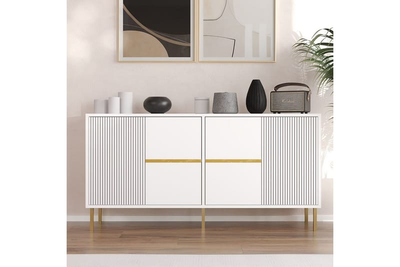 Osmar Konsolipöytä 150 cm - Valkoinen - Huonekalut - Pöytä & ruokailuryhmä - Apupöytä & sivupöytä - Konsolipöytä