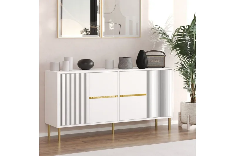 Osmar Konsolipöytä 150 cm - Valkoinen - Huonekalut - Pöytä & ruokailuryhmä - Apupöytä & sivupöytä - Konsolipöytä