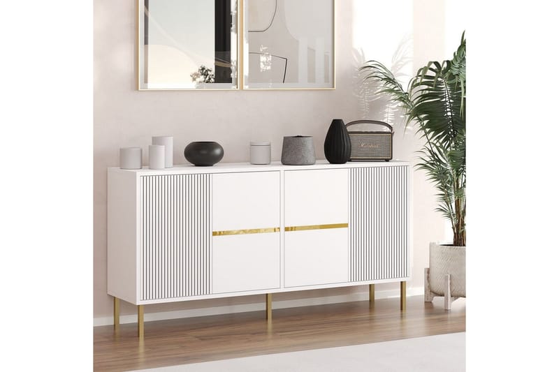 Osmar Konsolipöytä 150 cm - Valkoinen - Huonekalut - Pöytä & ruokailuryhmä - Apupöytä & sivupöytä - Konsolipöytä