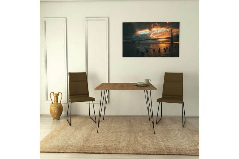 Pöytä Alaxander 90 cm - Tammi - Huonekalut - Pöytä & ruokailuryhmä - Ruokapöydät & keittiön pöydät