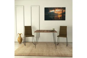 Pöytä Alaxander 90 cm - Pähkinä - Huonekalut - Pöytä & ruokailuryhmä - Ruokapöydät & keittiön pöydät