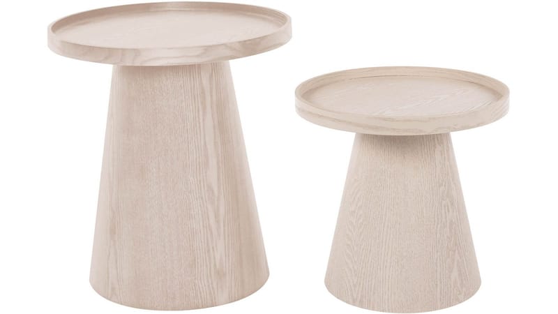 Pöytä Fjelln 45 cm (3-pack) - Vaalea luonnonväri - Huonekalut - Pöytä & ruokailuryhmä - Apupöytä & sivupöytä - Tarjotinpöytä & pikkupöytä