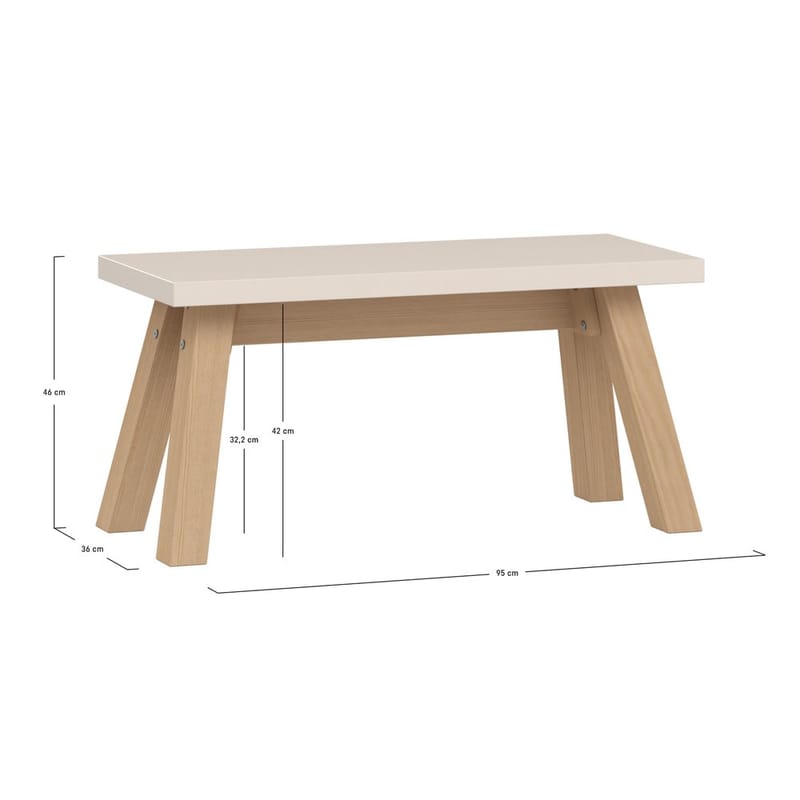Pöytä/Penkki 4 You Fresh - 95 cm - Huonekalut - Pöytä & ruokailuryhmä - Apupöytä & sivupöytä - Kukkapöytä