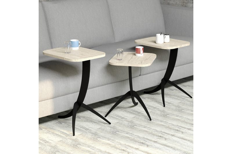 Pion Sarjapöytä - Beige - Huonekalut - Pöytä & ruokailuryhmä - Apupöytä & sivupöytä - Sarjapöytä