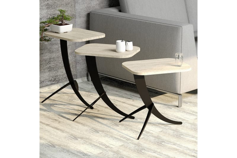 Pion Sarjapöytä - Beige - Huonekalut - Pöytä & ruokailuryhmä - Apupöytä & sivupöytä - Sarjapöytä