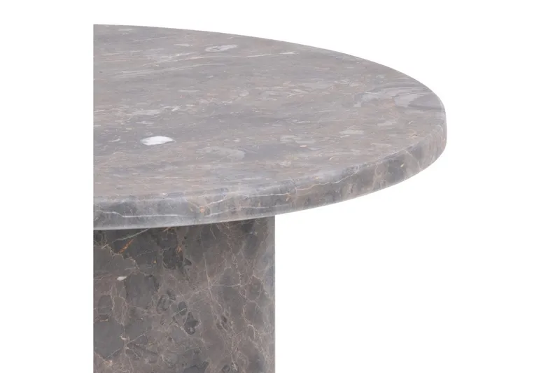Prisa Pyöreä Sivupöytä Marmorikivestä 50 cm - Harmaa / Ruskea - Huonekalut - Pöytä & ruokailuryhmä - Apupöytä & sivupöytä - Tarjotinpöytä & pikkupöytä