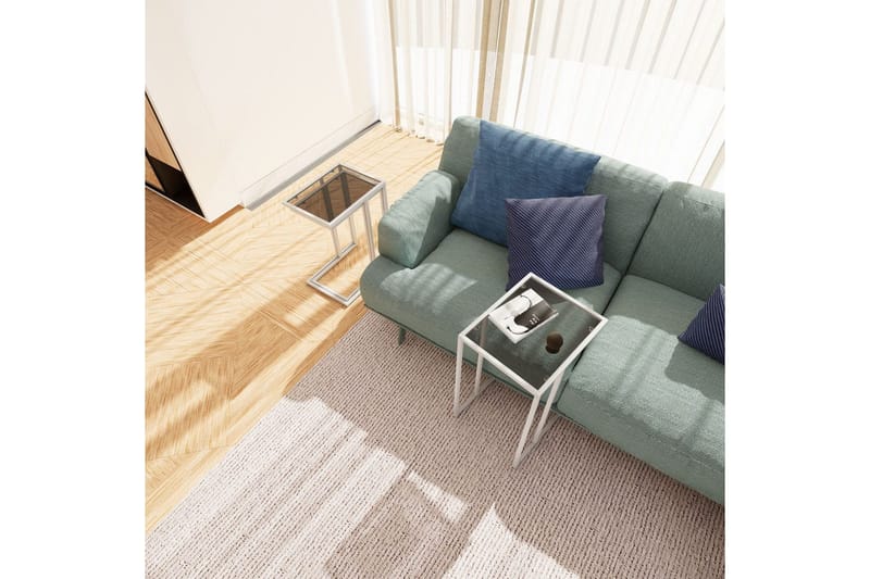 Ransdorp Pöytäsarja 42 cm - Valkoinen - Huonekalut - Pöytä & ruokailuryhmä - Apupöytä & sivupöytä - Sarjapöytä