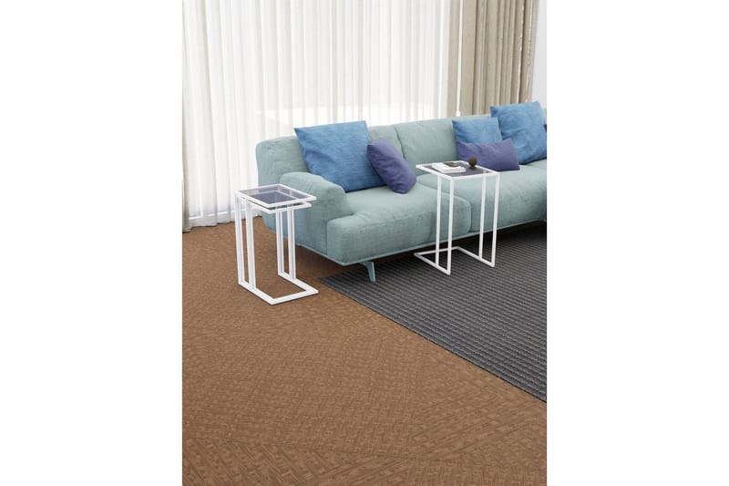 Ransdorp Pöytäsarja 42 cm - Valkoinen - Huonekalut - Pöytä & ruokailuryhmä - Apupöytä & sivupöytä - Sarjapöytä