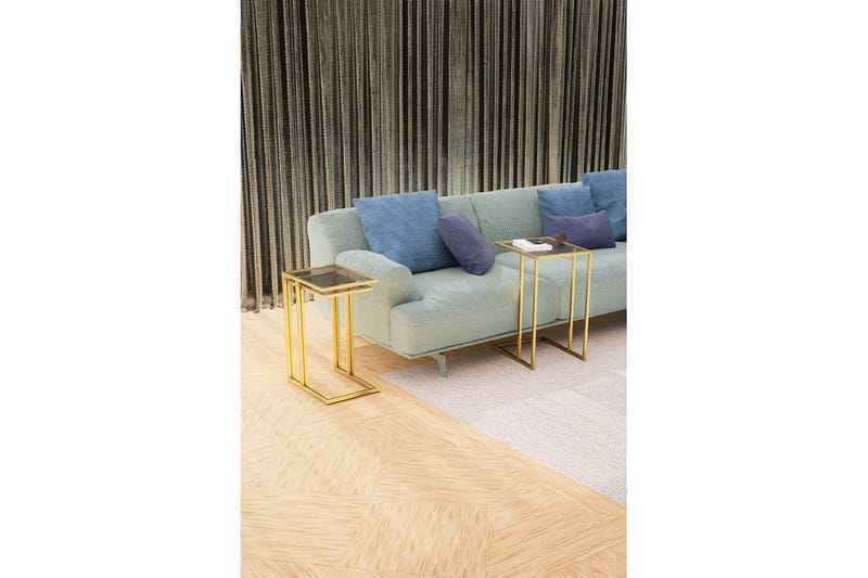 Ransdorp Pöytäsarja 42 cm - Keltainend - Huonekalut - Pöytä & ruokailuryhmä - Apupöytä & sivupöytä - Sarjapöytä