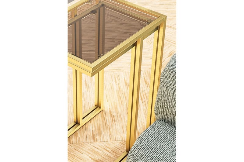 Ransdorp Pöytäsarja 42 cm - Keltainend - Huonekalut - Pöytä & ruokailuryhmä - Apupöytä & sivupöytä - Sarjapöytä