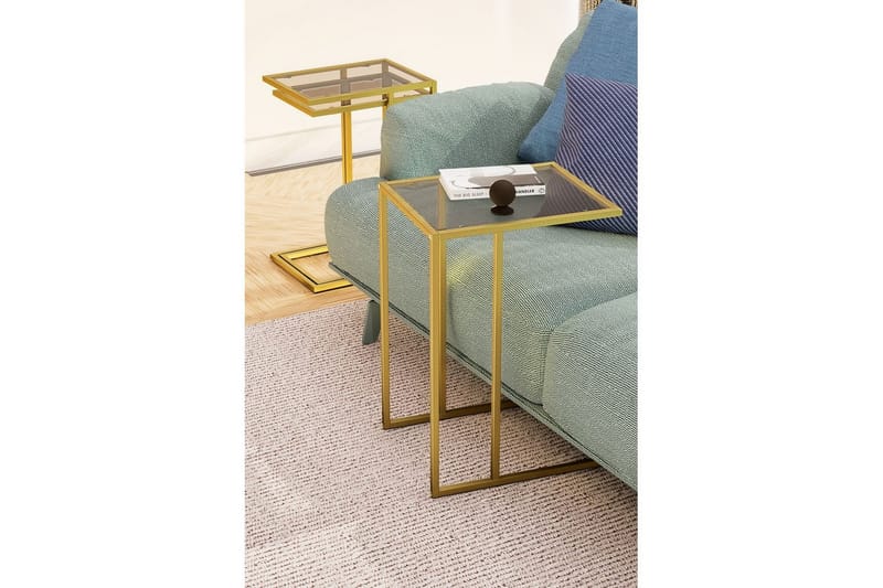 Ransdorp Pöytäsarja 42 cm - Keltainend - Huonekalut - Pöytä & ruokailuryhmä - Apupöytä & sivupöytä - Sarjapöytä