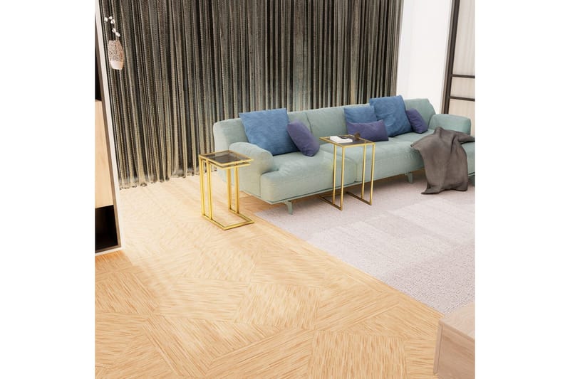 Ransdorp Pöytäsarja 42 cm - Keltainend - Huonekalut - Pöytä & ruokailuryhmä - Apupöytä & sivupöytä - Sarjapöytä