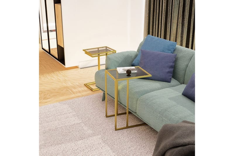 Ransdorp Pöytäsarja 42 cm - Keltainend - Huonekalut - Pöytä & ruokailuryhmä - Apupöytä & sivupöytä - Sarjapöytä