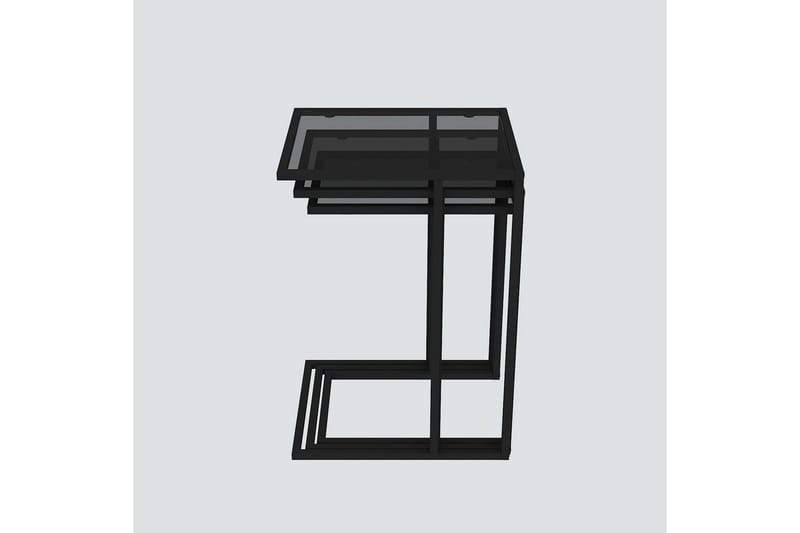 Ransdorp Pöytäsarja 42 cm - Musta - Huonekalut - Pöytä & ruokailuryhmä - Apupöytä & sivupöytä - Sarjapöytä