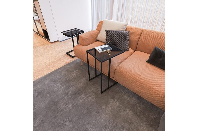 Ransdorp Pöytäsarja 42 cm - Musta - Huonekalut - Pöytä & ruokailuryhmä - Apupöytä & sivupöytä - Sarjapöytä