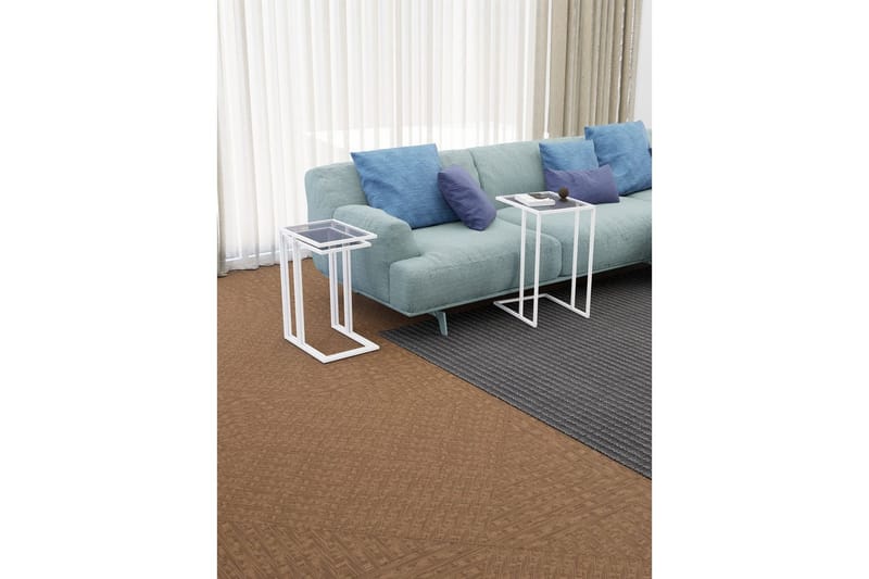 Ransdorp Pöytäsarja 42 cm - Valkoinen - Huonekalut - Pöytä & ruokailuryhmä - Apupöytä & sivupöytä - Sarjapöytä