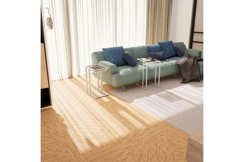 Ransdorp Pöytäsarja 42 cm - Valkoinen - Huonekalut - Pöytä & ruokailuryhmä - Apupöytä & sivupöytä - Sarjapöytä