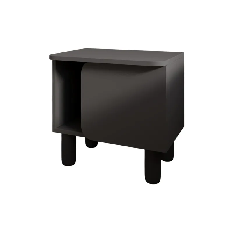 Relento yöpöytä 50x48,6x30 cm - Antrasiitti - Huonekalut - Pöytä & ruokailuryhmä - Apupöytä & sivupöytä - Yöpöytä