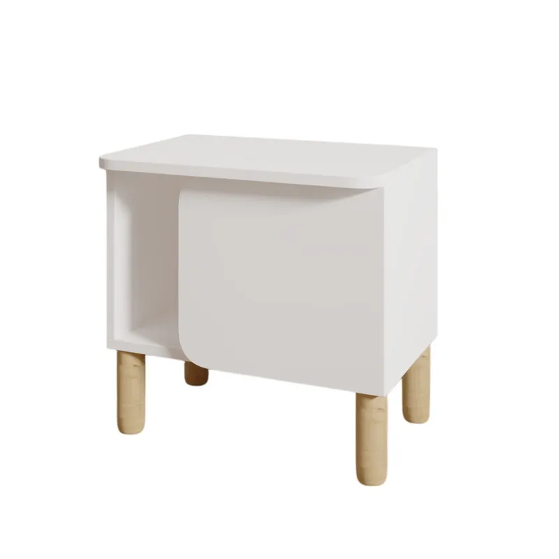 Relento yöpöytä 50x48,6x30 cm - Valkoinen - Huonekalut - Pöytä & ruokailuryhmä - Apupöytä & sivupöytä - Yöpöytä