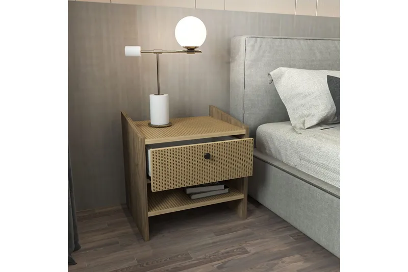 Retzow Yöpöytä - Pähkinä - Huonekalut - Pöytä & ruokailuryhmä - Apupöytä & sivupöytä - Yöpöytä