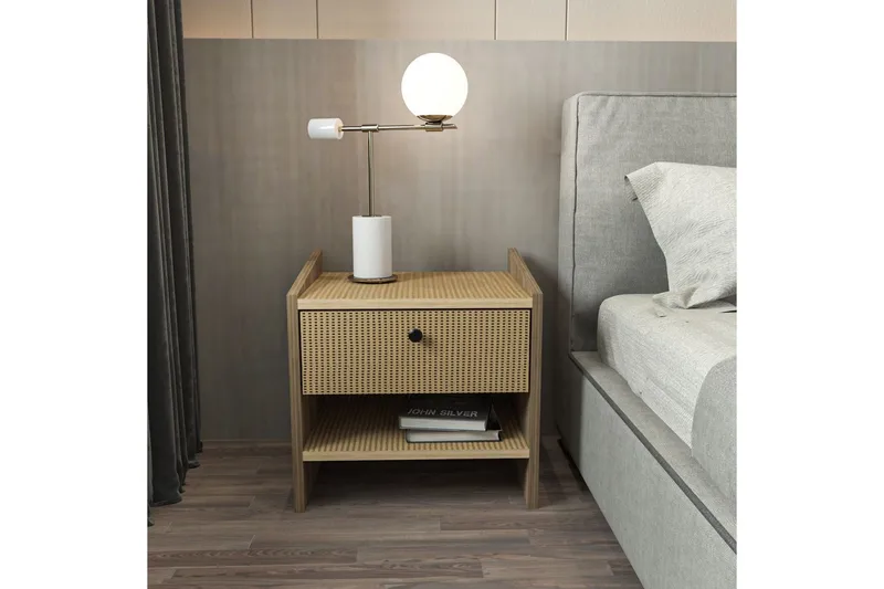 Retzow Yöpöytä - Pähkinä - Huonekalut - Pöytä & ruokailuryhmä - Apupöytä & sivupöytä - Yöpöytä