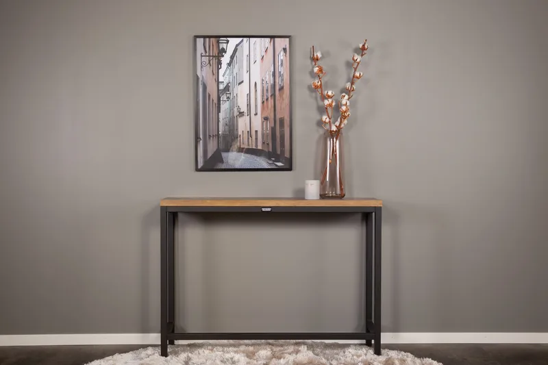 Rise Sivupöytä 110x30 cm - Musta - Huonekalut - Pöytä & ruokailuryhmä - Apupöytä & sivupöytä - Tarjotinpöytä & pikkupöytä