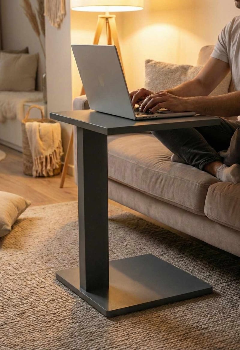 Rumira Sivupöytä 35 cm - Harmaa - Huonekalut - Pöytä & ruokailuryhmä - Apupöytä & sivupöytä - Jalustapöytä & pylväspöytä