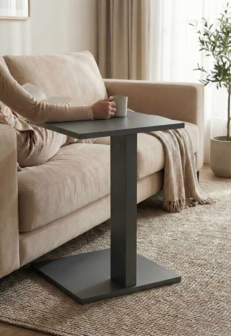 Rumira Sivupöytä 35 cm - Harmaa - Huonekalut - Pöytä & ruokailuryhmä - Apupöytä & sivupöytä - Jalustapöytä & pylväspöytä