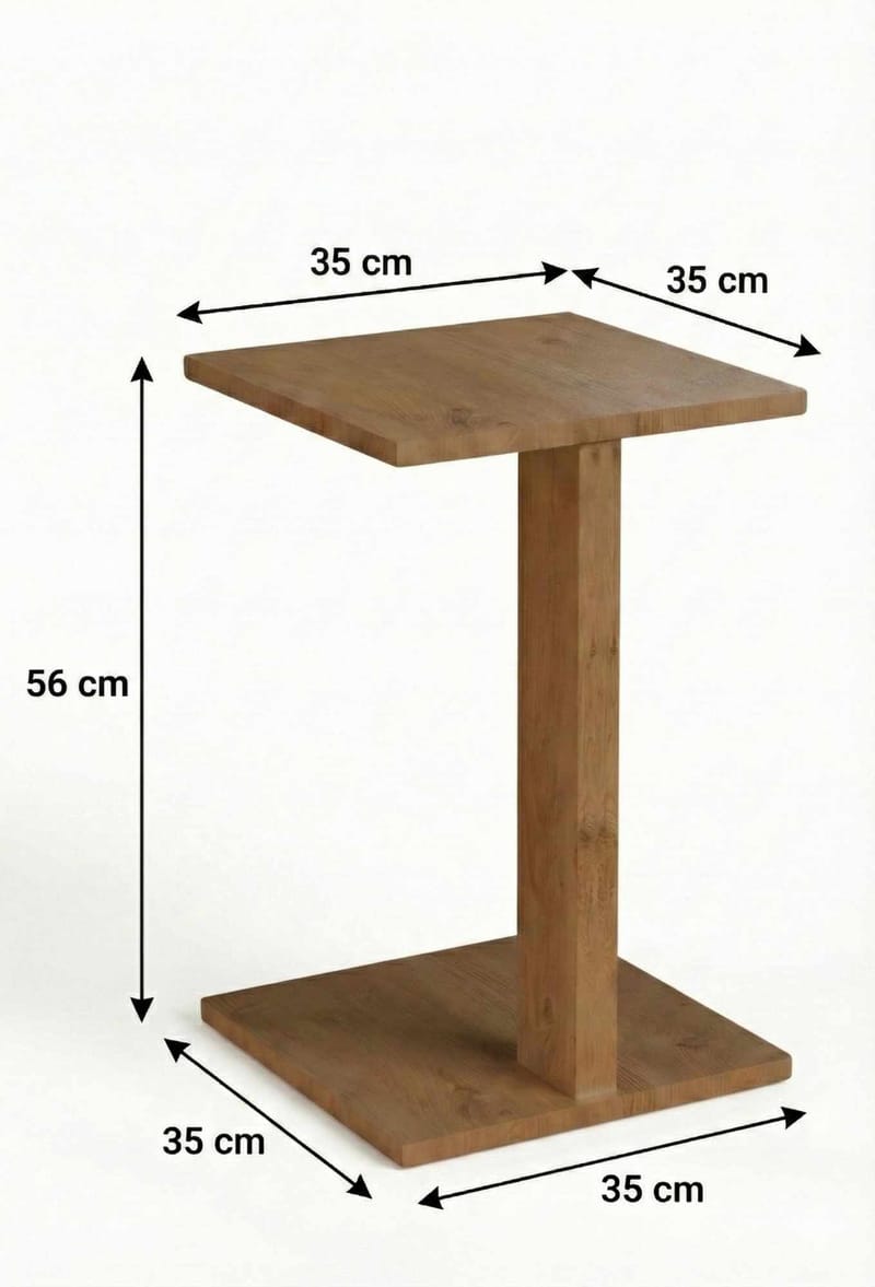 Rumira Sivupöytä 35 cm - Tammi - Huonekalut - Pöytä & ruokailuryhmä - Apupöytä & sivupöytä - Jalustapöytä & pylväspöytä