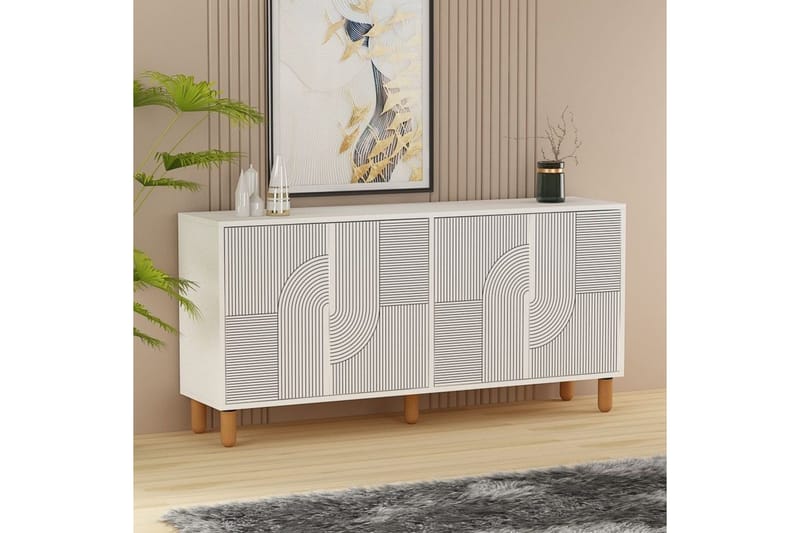 Ruvan Konsolipöytä 150 cm - Valkoinen - Huonekalut - Pöytä & ruokailuryhmä - Apupöytä & sivupöytä - Konsolipöytä