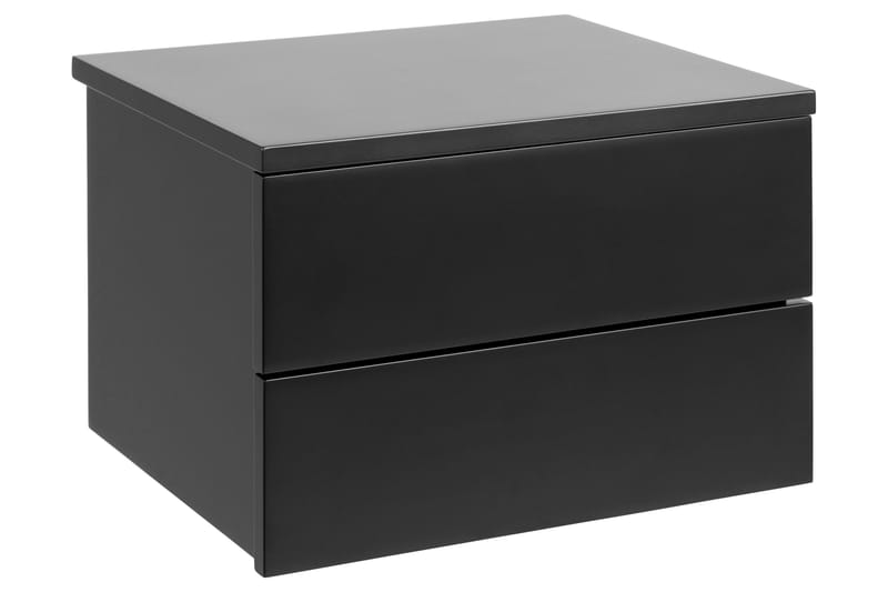 Sängynpöytä Salmani 32 cm, Musta