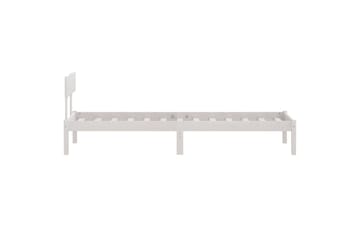 Sängynrunko valkoinen täysi mänty 75x190 cm UK Small Single - Valkoinen - Huonekalut - Pöytä & ruokailuryhmä - Apupöytä & sivupöytä - Yöpöytä