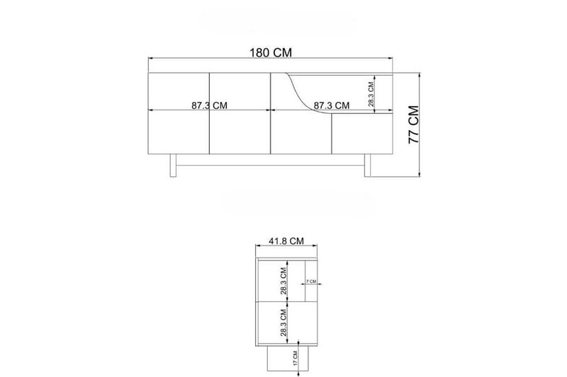 Safiya Konsolipöytä 180 cm - Beige - Huonekalut - Pöytä & ruokailuryhmä - Apupöytä & sivupöytä - Konsolipöytä