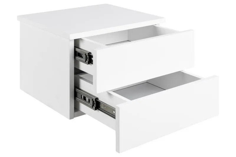 Salmani Yöpöytä 32 cm - Valkoinen - Huonekalut - Pöytä & ruokailuryhmä - Apupöytä & sivupöytä - Yöpöytä