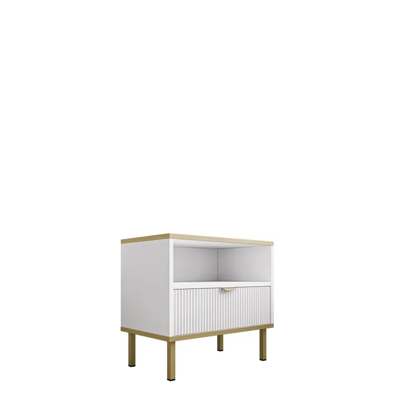 Salmor Yöpöytä 50 cm, Valkoinen