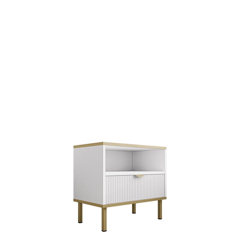 Salmor Yöpöytä 50 cm, Valkoinen