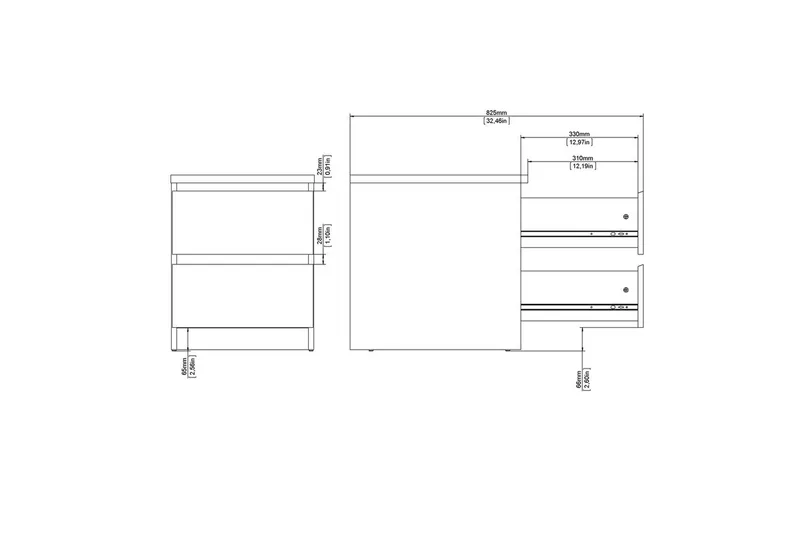 Salomns Yöpöytä 40,4 cm - Harmaa - Huonekalut - Pöytä & ruokailuryhmä - Apupöytä & sivupöytä - Y öpöytä