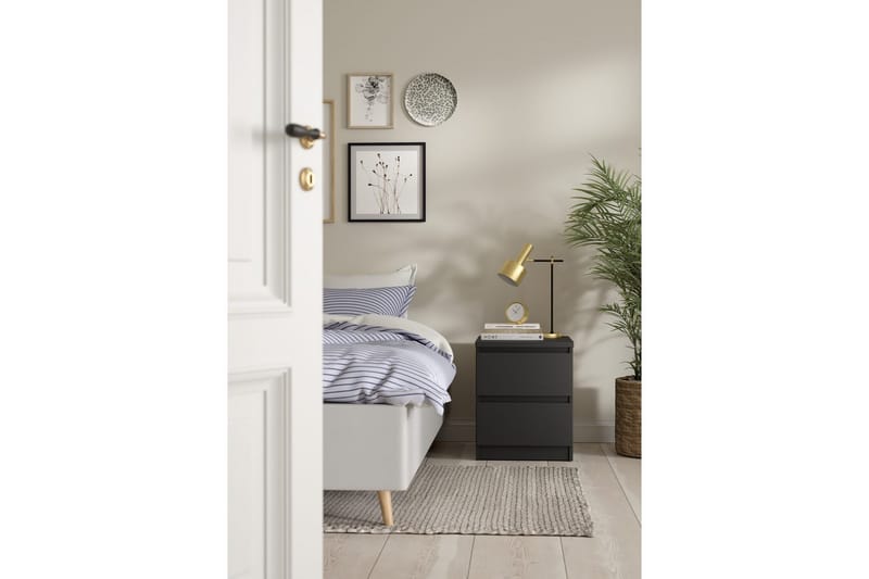 Salomns Yöpöytä 40,4 cm - Harmaa - Huonekalut - Pöytä & ruokailuryhmä - Apupöytä & sivupöytä - Yöpöytä